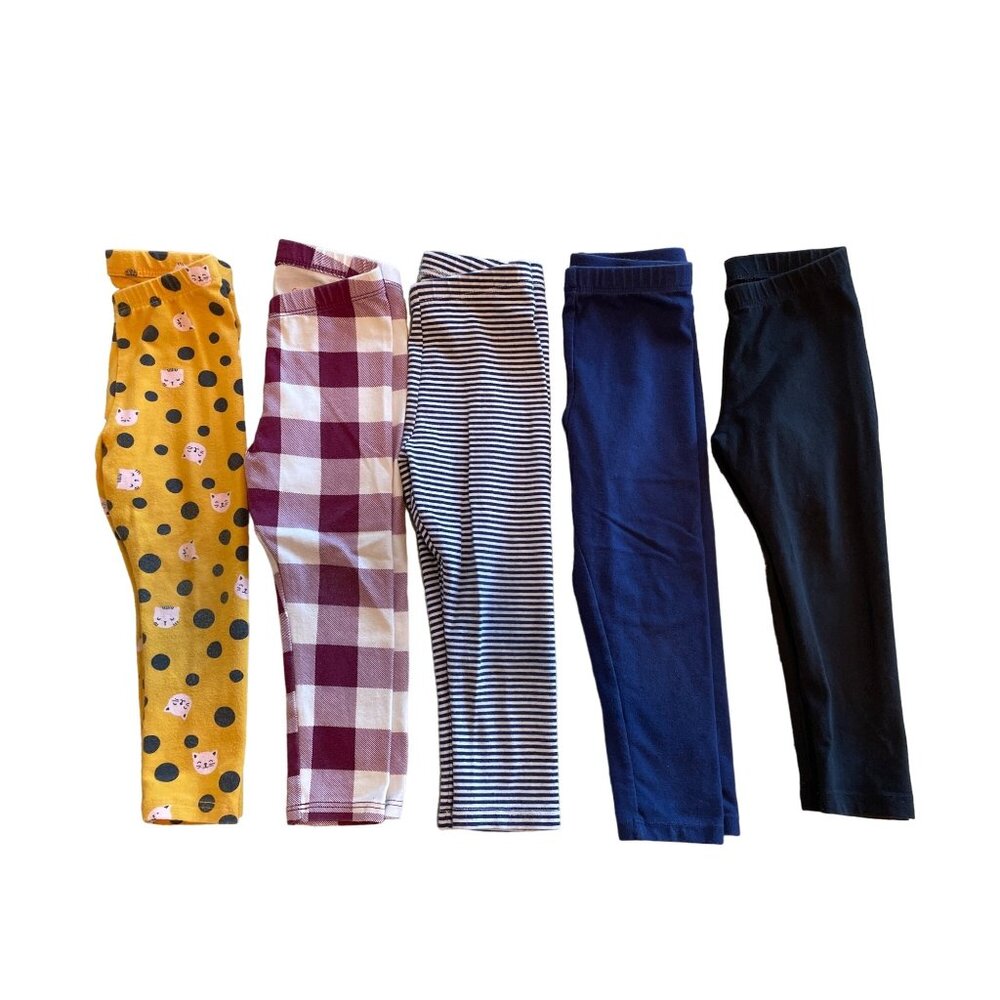 2T Cat & Jack Girls' Leggings Bundle